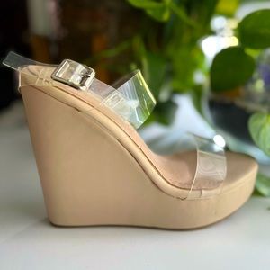 Fashion Nova’s “Yeah I said it” wedges - size 6.5 - worn once